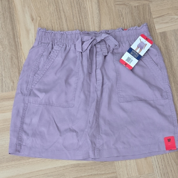 DAKOTA BLUE Pants - DAKOTA BLUE Purple Drawstring Skort Medium